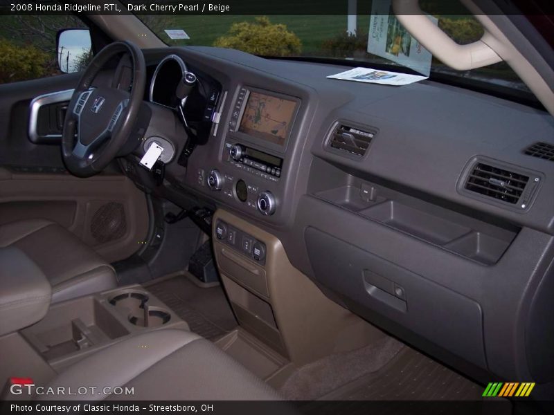 Dark Cherry Pearl / Beige 2008 Honda Ridgeline RTL