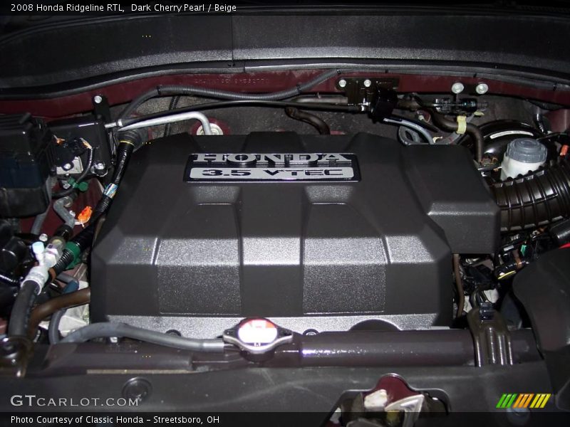 Dark Cherry Pearl / Beige 2008 Honda Ridgeline RTL