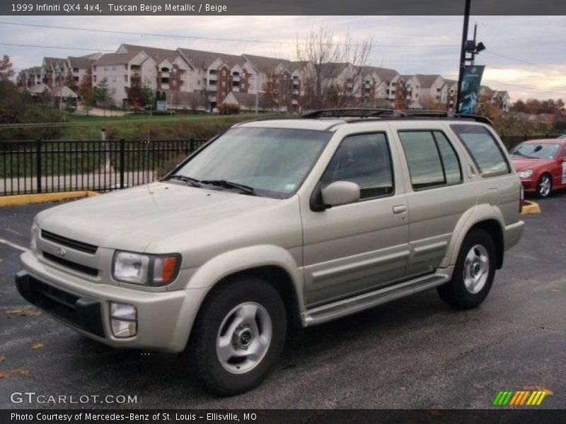 Tuscan Beige Metallic / Beige 1999 Infiniti QX4 4x4