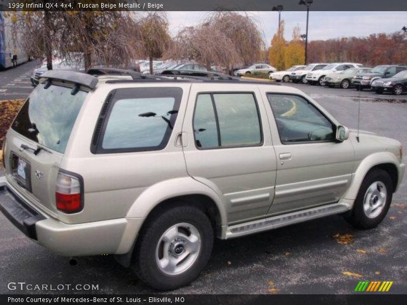 Tuscan Beige Metallic / Beige 1999 Infiniti QX4 4x4