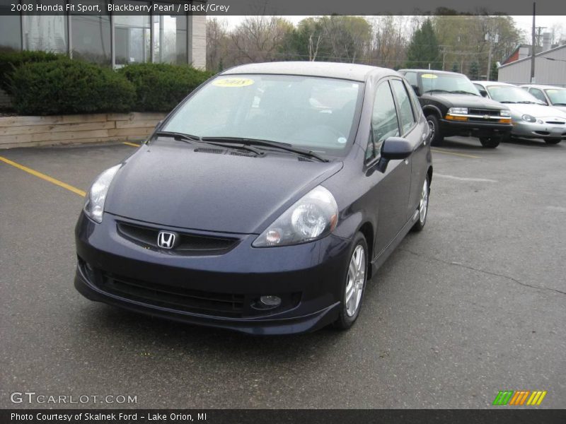 Blackberry Pearl / Black/Grey 2008 Honda Fit Sport