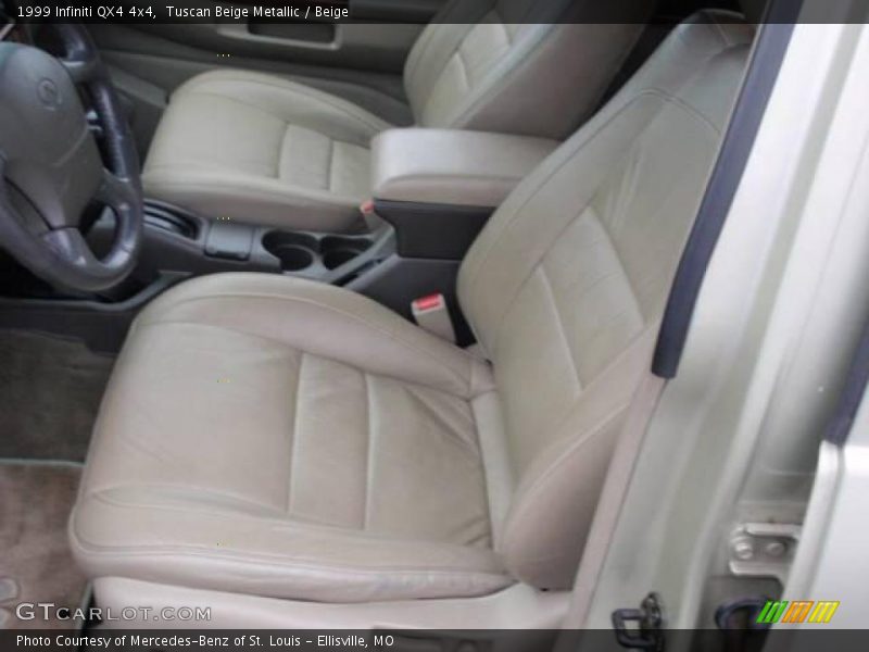 Tuscan Beige Metallic / Beige 1999 Infiniti QX4 4x4