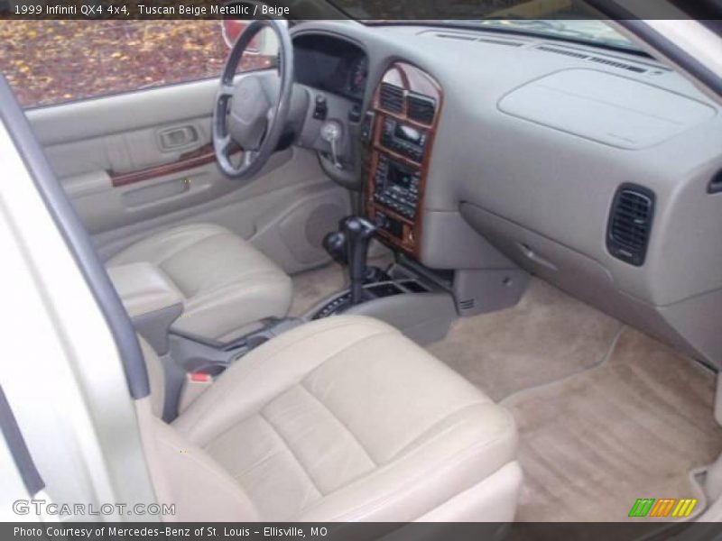 Tuscan Beige Metallic / Beige 1999 Infiniti QX4 4x4
