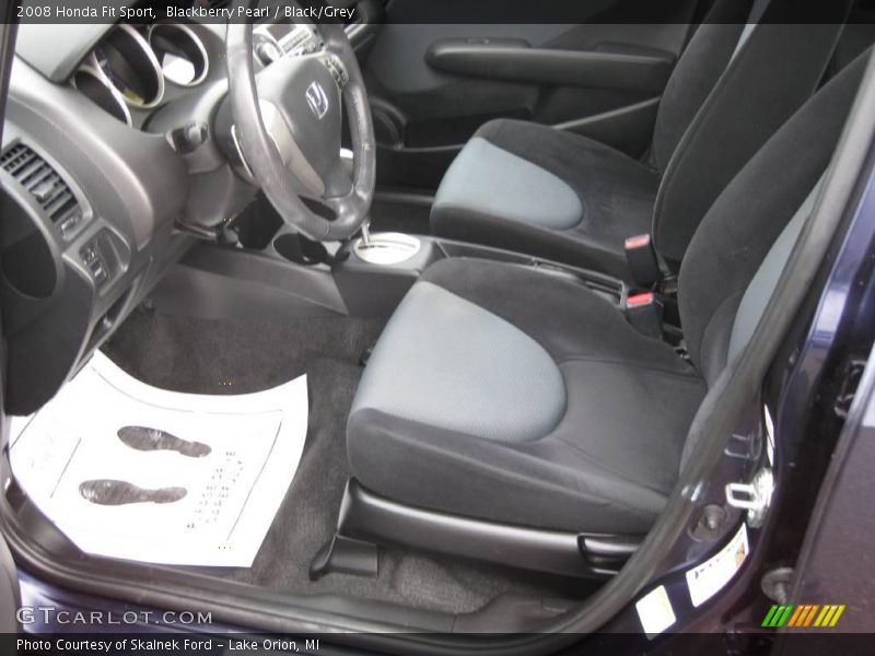 Blackberry Pearl / Black/Grey 2008 Honda Fit Sport