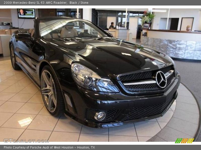 Black / Stone 2009 Mercedes-Benz SL 63 AMG Roadster