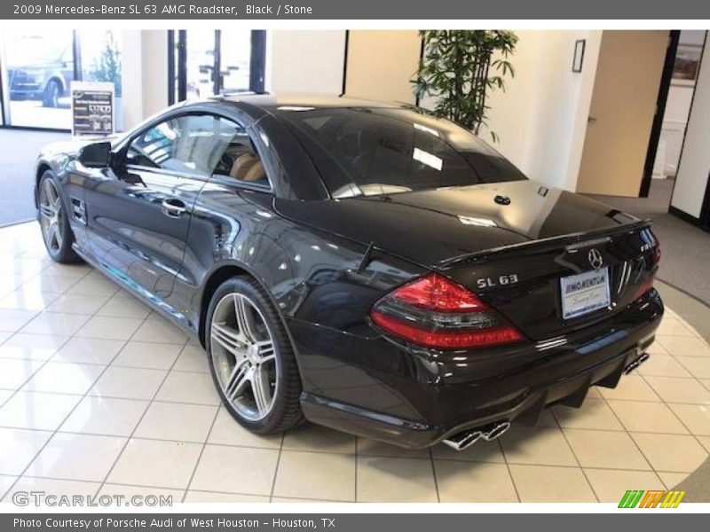 Black / Stone 2009 Mercedes-Benz SL 63 AMG Roadster