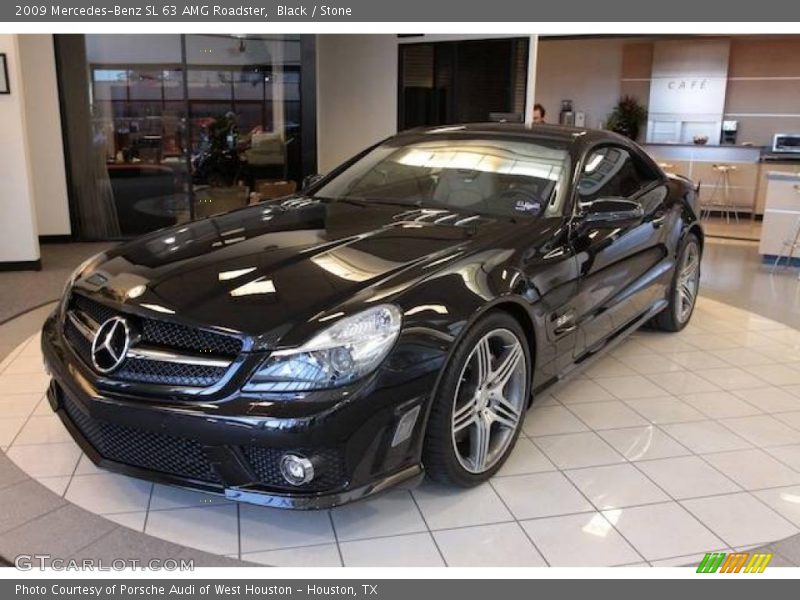 Black / Stone 2009 Mercedes-Benz SL 63 AMG Roadster