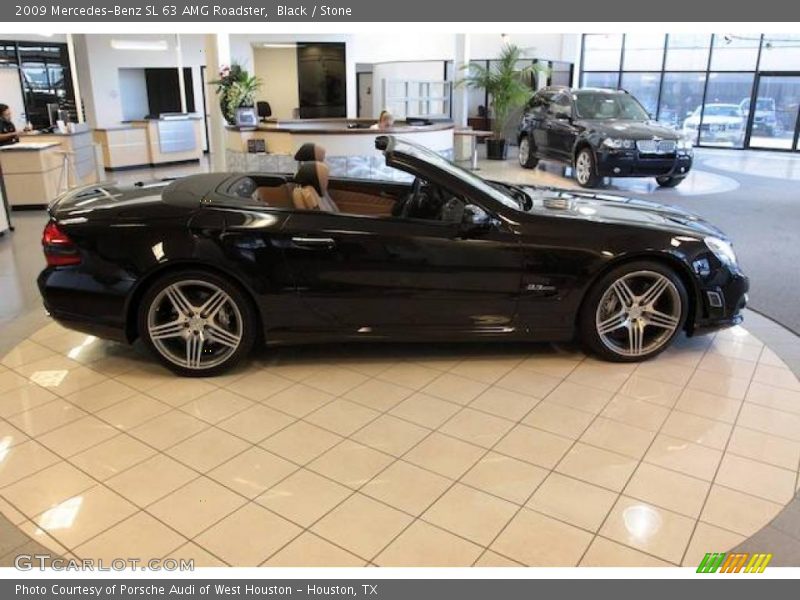 Black / Stone 2009 Mercedes-Benz SL 63 AMG Roadster
