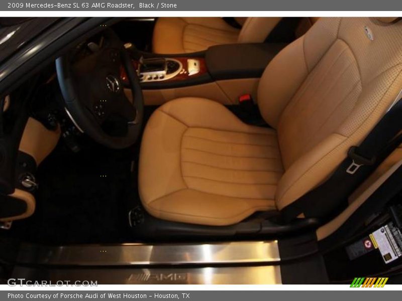 Black / Stone 2009 Mercedes-Benz SL 63 AMG Roadster