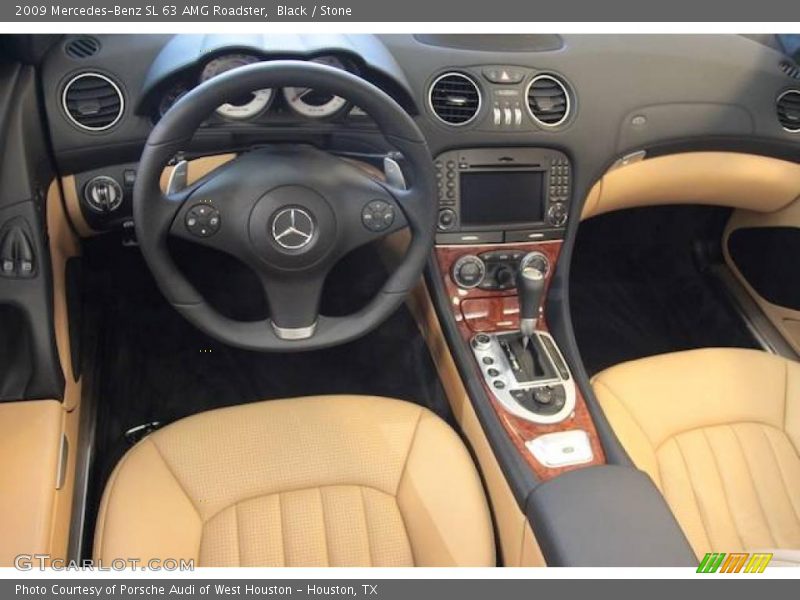 Black / Stone 2009 Mercedes-Benz SL 63 AMG Roadster