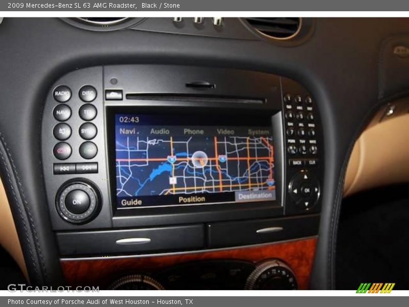 Black / Stone 2009 Mercedes-Benz SL 63 AMG Roadster