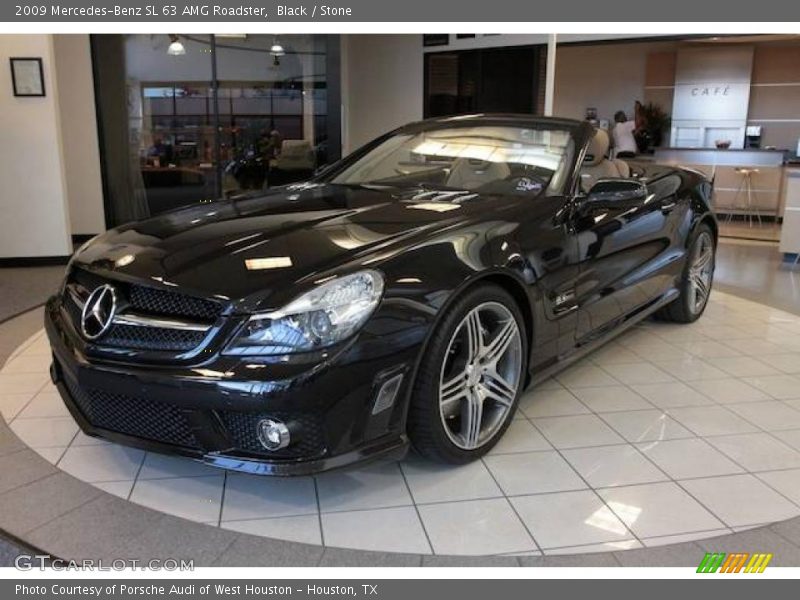 Black / Stone 2009 Mercedes-Benz SL 63 AMG Roadster