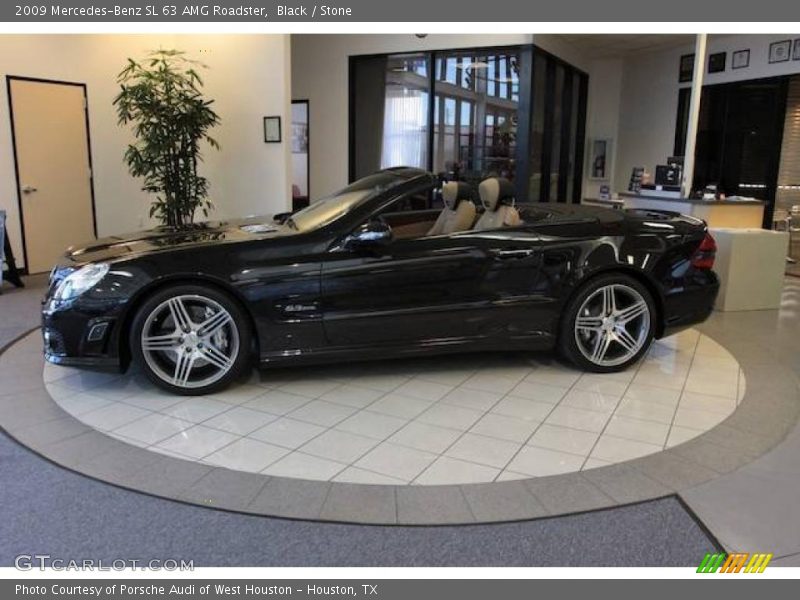 Black / Stone 2009 Mercedes-Benz SL 63 AMG Roadster