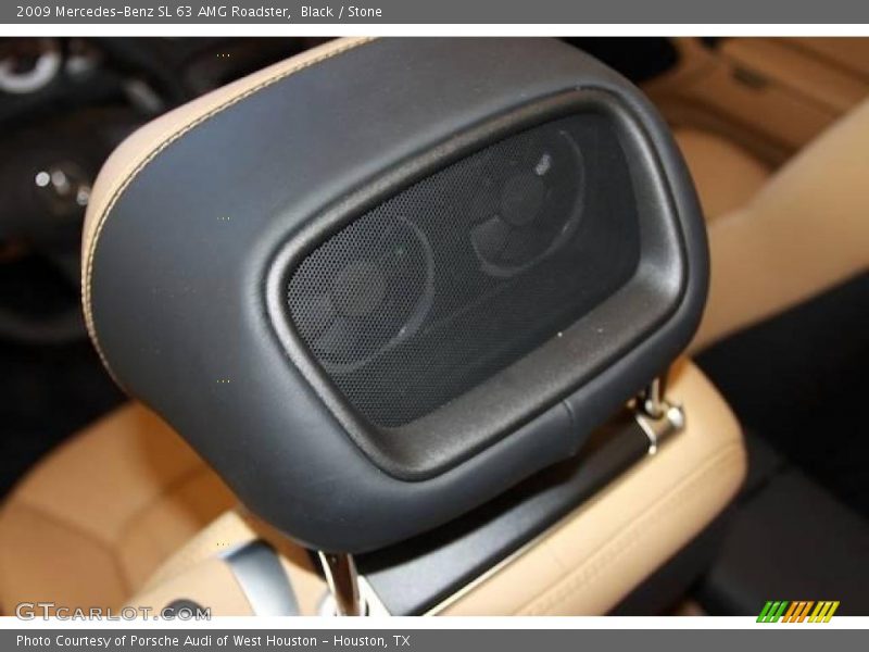 Black / Stone 2009 Mercedes-Benz SL 63 AMG Roadster