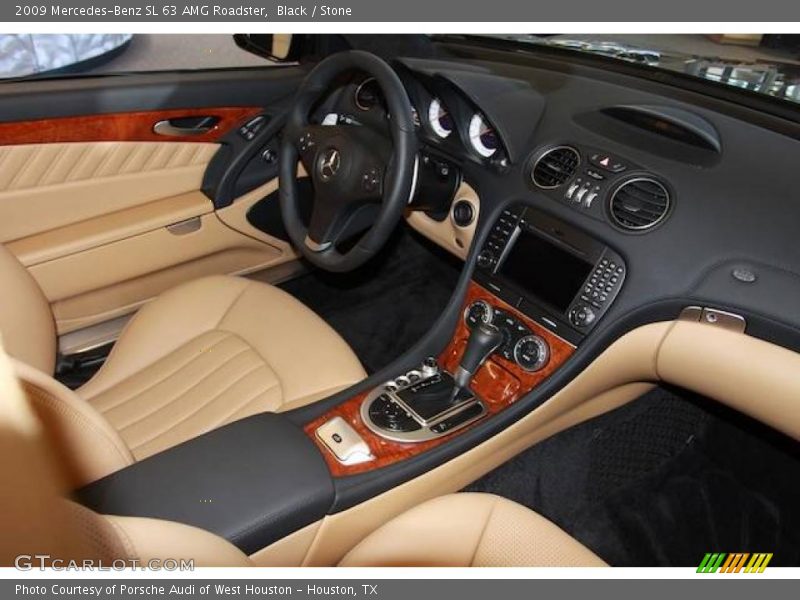 Black / Stone 2009 Mercedes-Benz SL 63 AMG Roadster