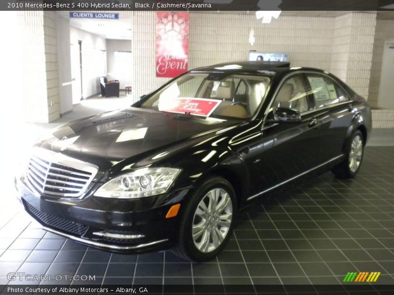 Black / Cashmere/Savanna 2010 Mercedes-Benz S 400 Hybrid Sedan