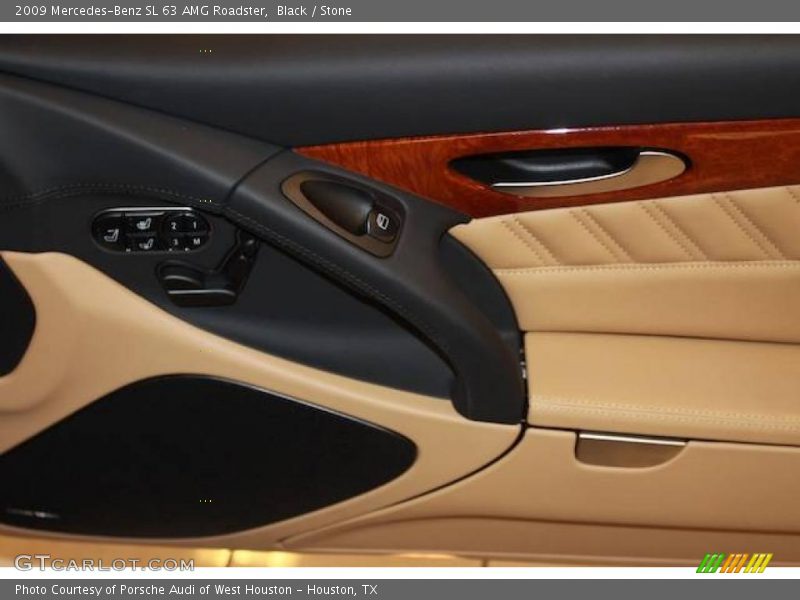 Black / Stone 2009 Mercedes-Benz SL 63 AMG Roadster