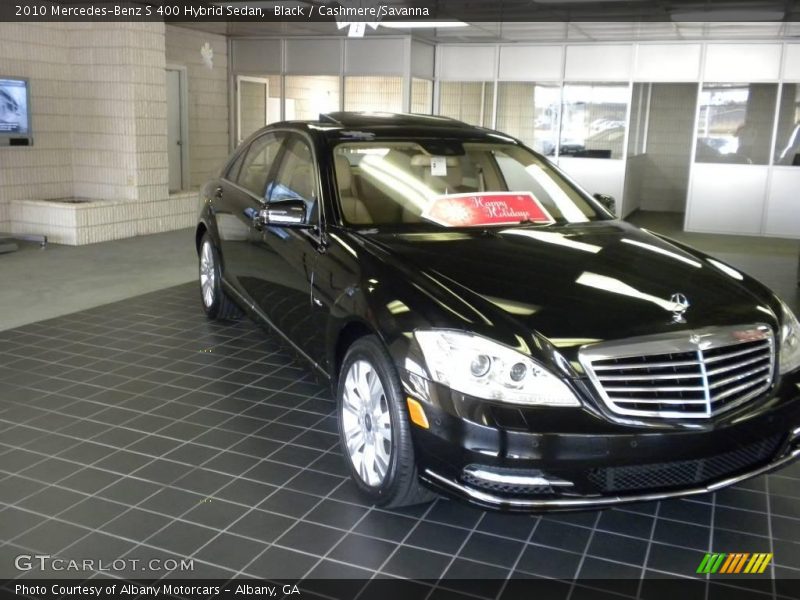 Black / Cashmere/Savanna 2010 Mercedes-Benz S 400 Hybrid Sedan