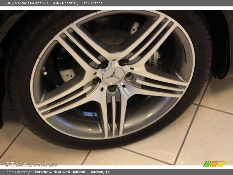 Black / Stone 2009 Mercedes-Benz SL 63 AMG Roadster