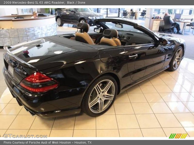 Black / Stone 2009 Mercedes-Benz SL 63 AMG Roadster