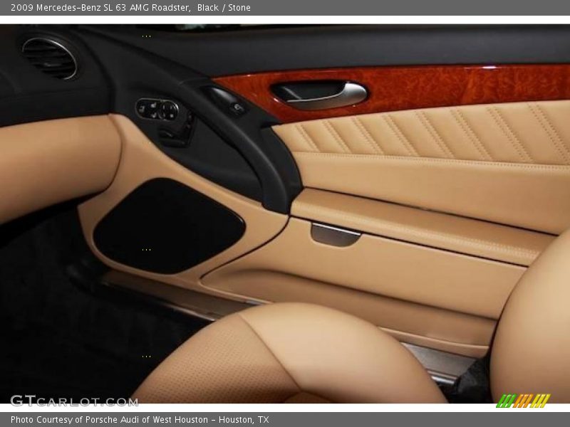 Black / Stone 2009 Mercedes-Benz SL 63 AMG Roadster