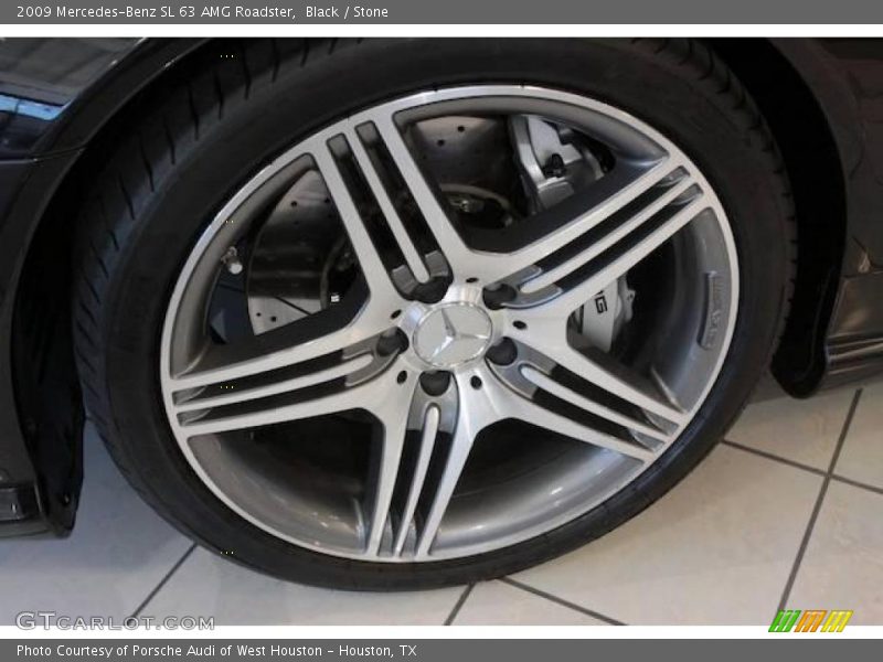 Black / Stone 2009 Mercedes-Benz SL 63 AMG Roadster