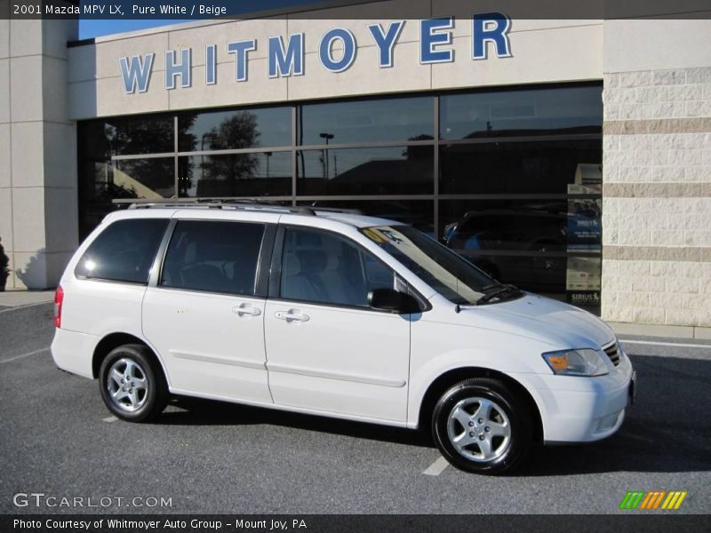 Pure White / Beige 2001 Mazda MPV LX