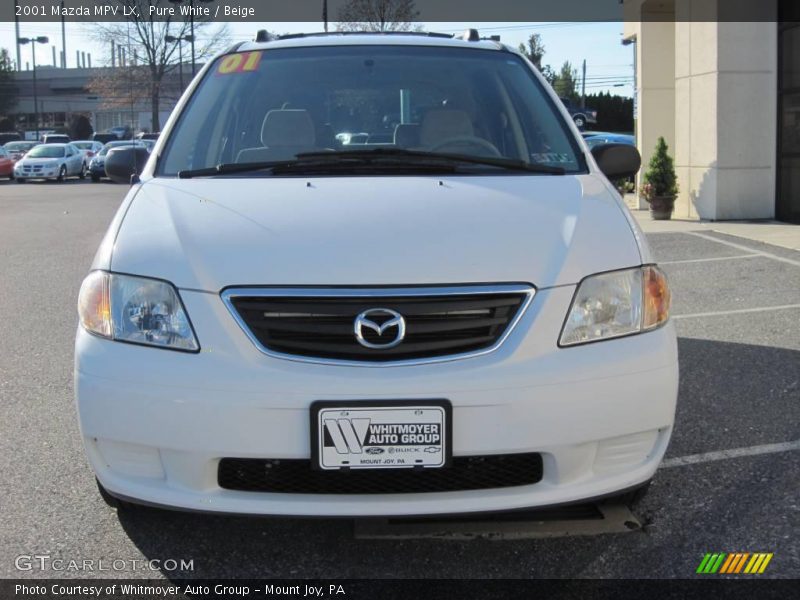 Pure White / Beige 2001 Mazda MPV LX