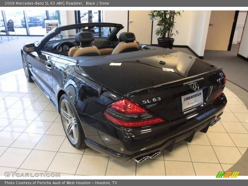 Black / Stone 2009 Mercedes-Benz SL 63 AMG Roadster