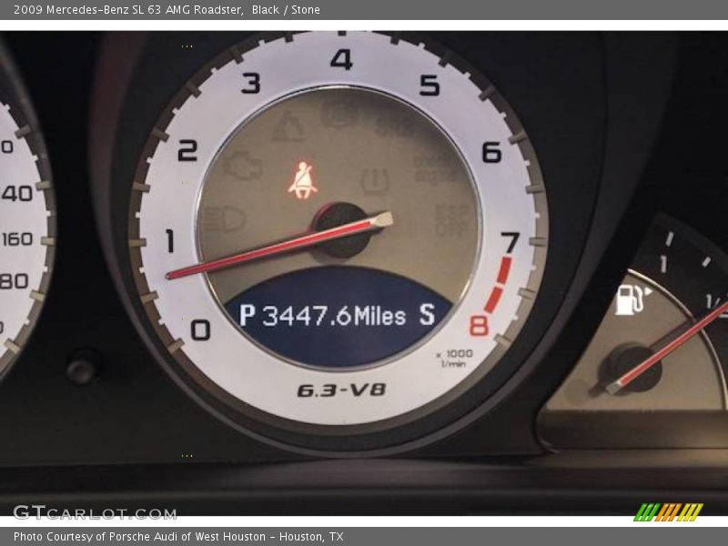Black / Stone 2009 Mercedes-Benz SL 63 AMG Roadster