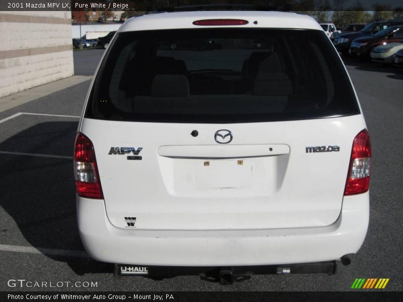 Pure White / Beige 2001 Mazda MPV LX
