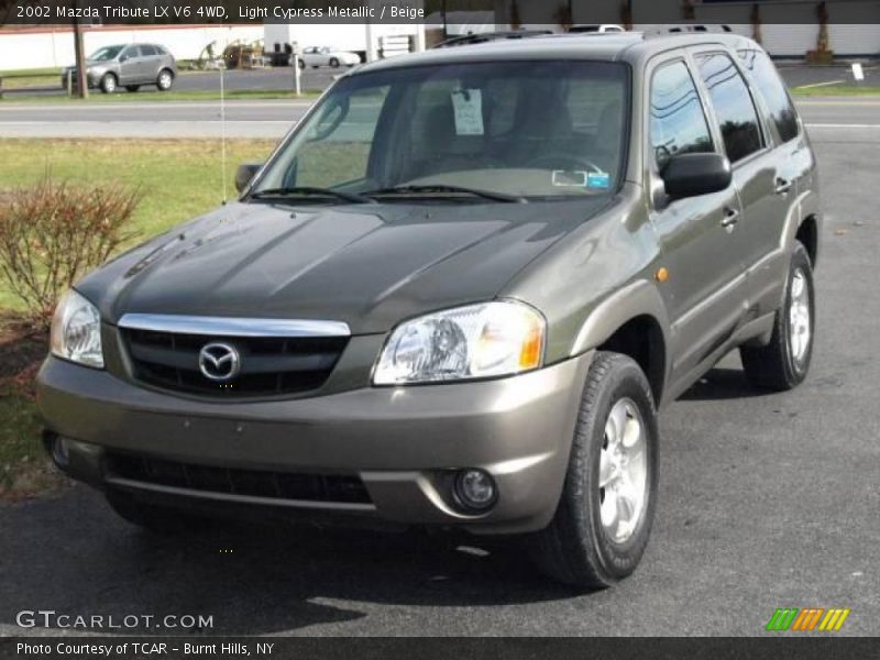 Light Cypress Metallic / Beige 2002 Mazda Tribute LX V6 4WD