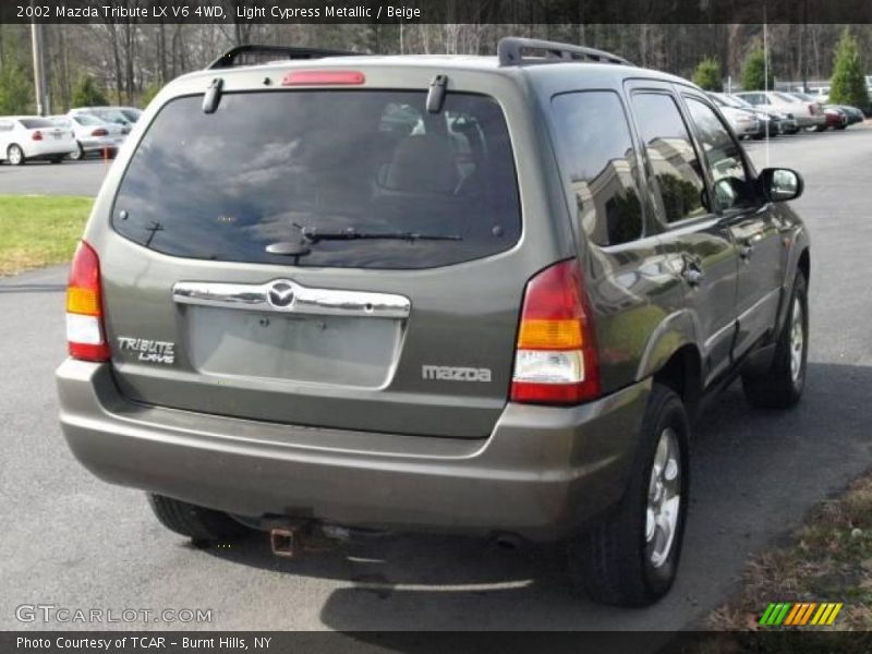 Light Cypress Metallic / Beige 2002 Mazda Tribute LX V6 4WD