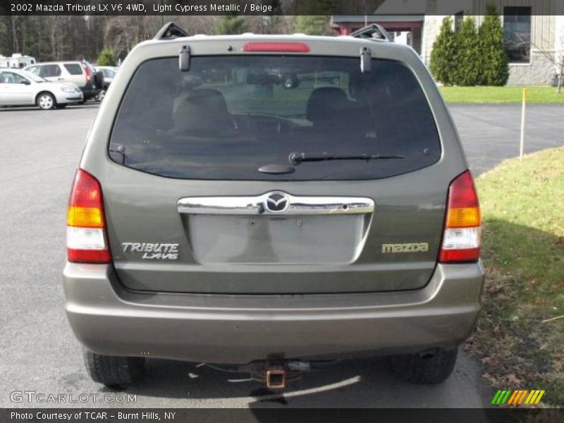 Light Cypress Metallic / Beige 2002 Mazda Tribute LX V6 4WD
