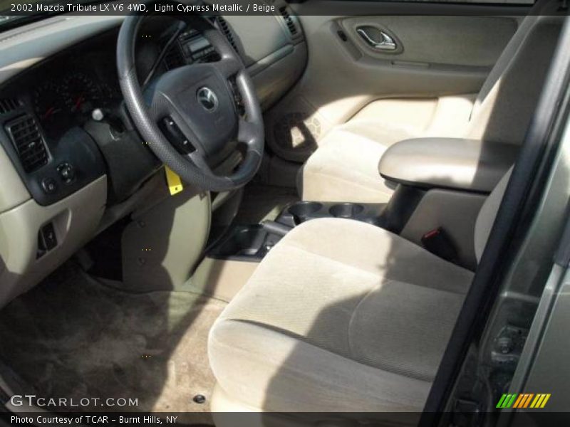 Light Cypress Metallic / Beige 2002 Mazda Tribute LX V6 4WD