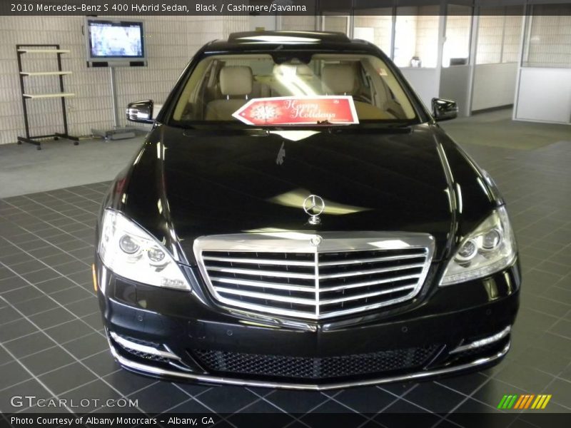 Black / Cashmere/Savanna 2010 Mercedes-Benz S 400 Hybrid Sedan