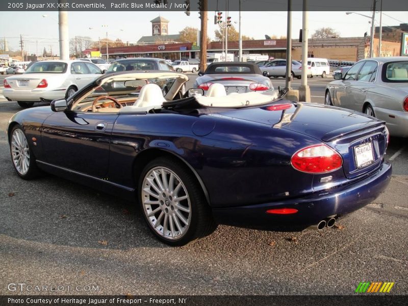 Pacific Blue Metallic / Ivory 2005 Jaguar XK XKR Convertible