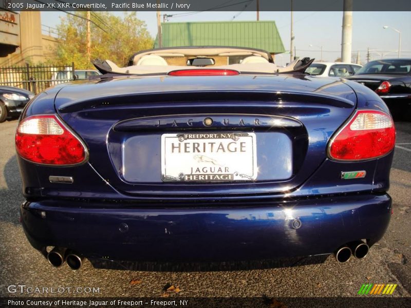 Pacific Blue Metallic / Ivory 2005 Jaguar XK XKR Convertible