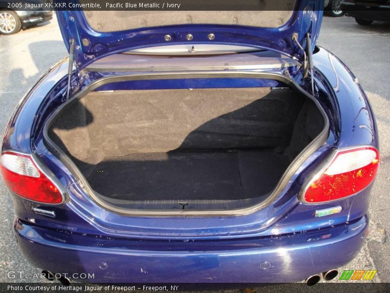 Pacific Blue Metallic / Ivory 2005 Jaguar XK XKR Convertible