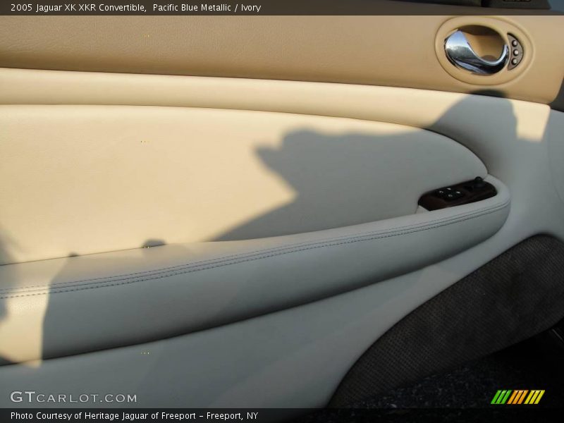 Pacific Blue Metallic / Ivory 2005 Jaguar XK XKR Convertible
