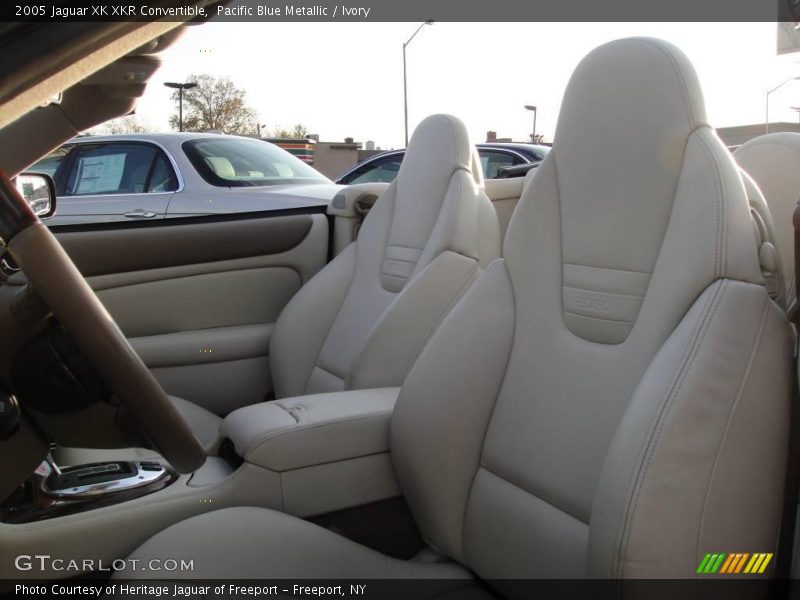 Pacific Blue Metallic / Ivory 2005 Jaguar XK XKR Convertible