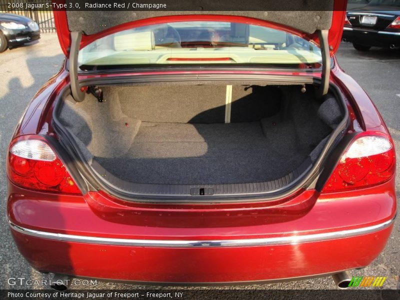 Radiance Red / Champagne 2008 Jaguar S-Type 3.0