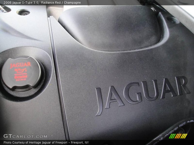 Radiance Red / Champagne 2008 Jaguar S-Type 3.0