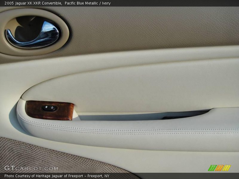 Pacific Blue Metallic / Ivory 2005 Jaguar XK XKR Convertible