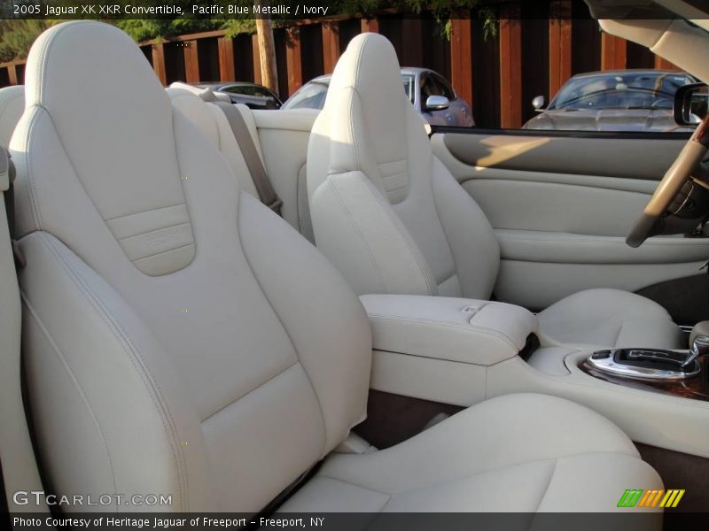 Pacific Blue Metallic / Ivory 2005 Jaguar XK XKR Convertible