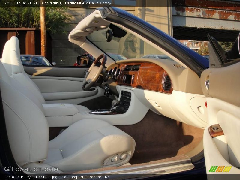 Pacific Blue Metallic / Ivory 2005 Jaguar XK XKR Convertible