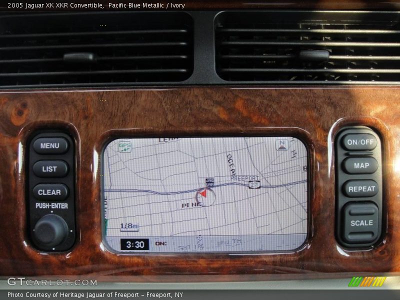 Pacific Blue Metallic / Ivory 2005 Jaguar XK XKR Convertible