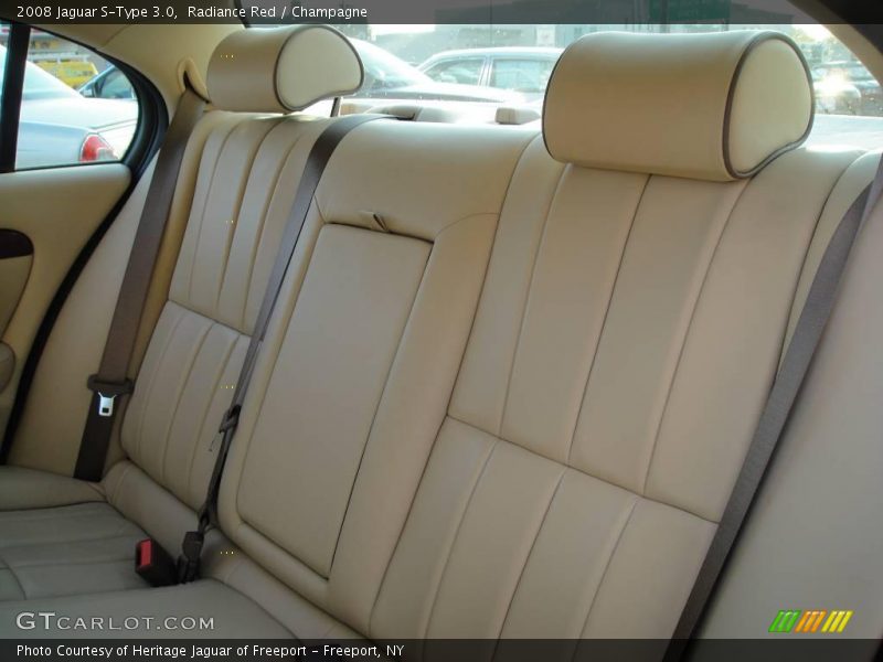 Radiance Red / Champagne 2008 Jaguar S-Type 3.0