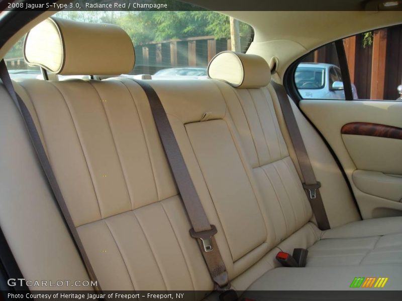 Radiance Red / Champagne 2008 Jaguar S-Type 3.0