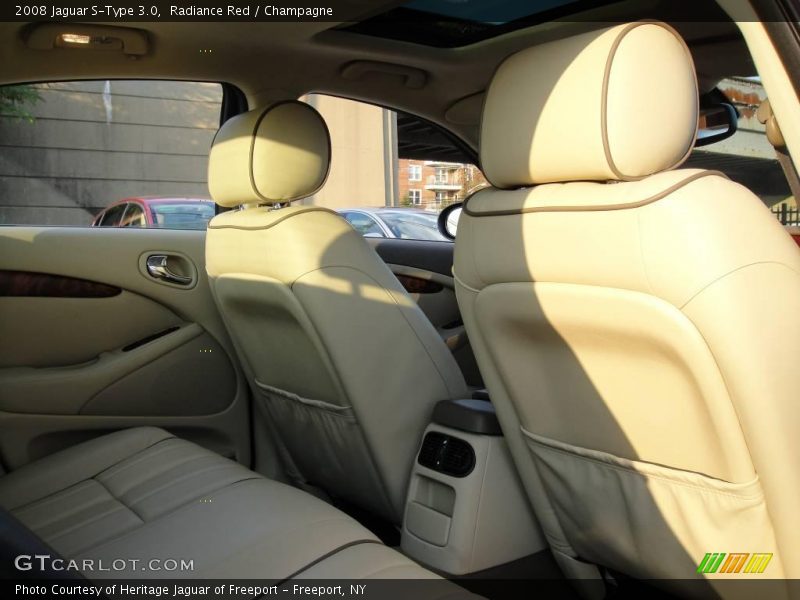 Radiance Red / Champagne 2008 Jaguar S-Type 3.0